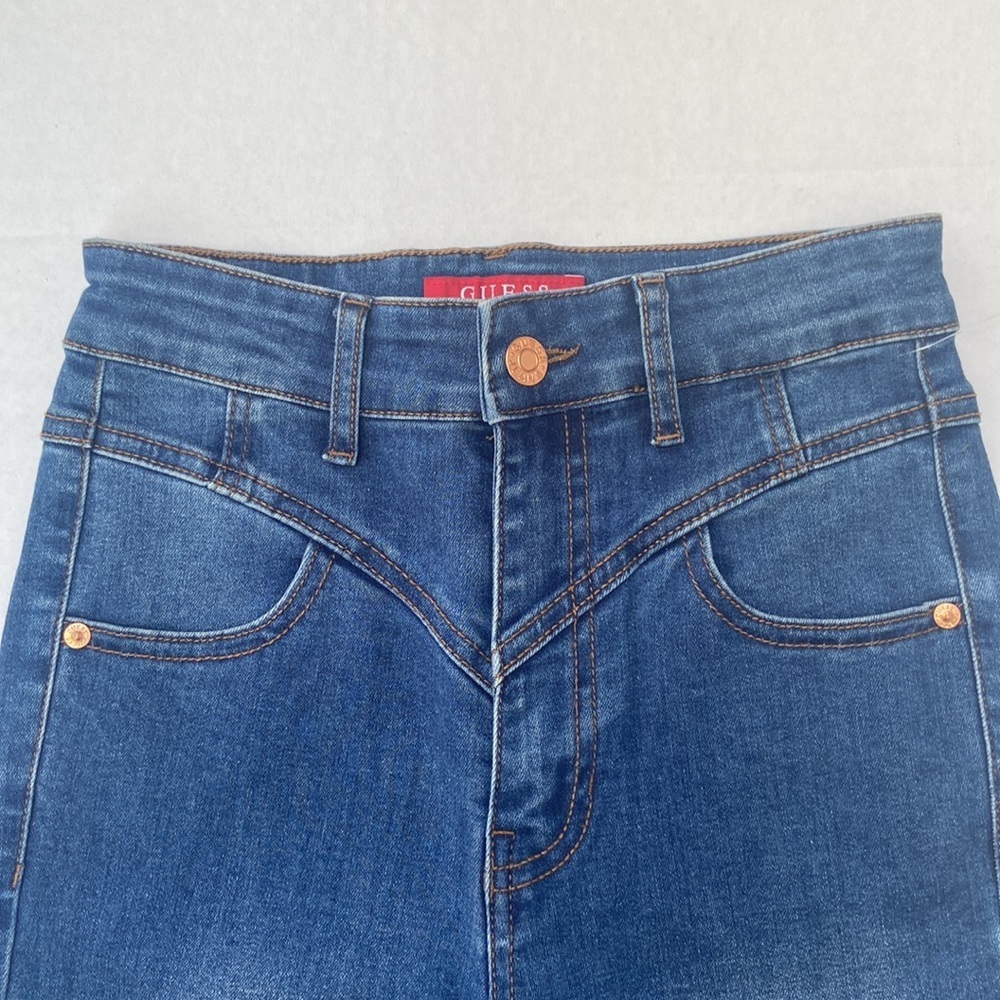 New GUESS Skinny Destroyed jeans SZ 24 - Picture 6 of 9